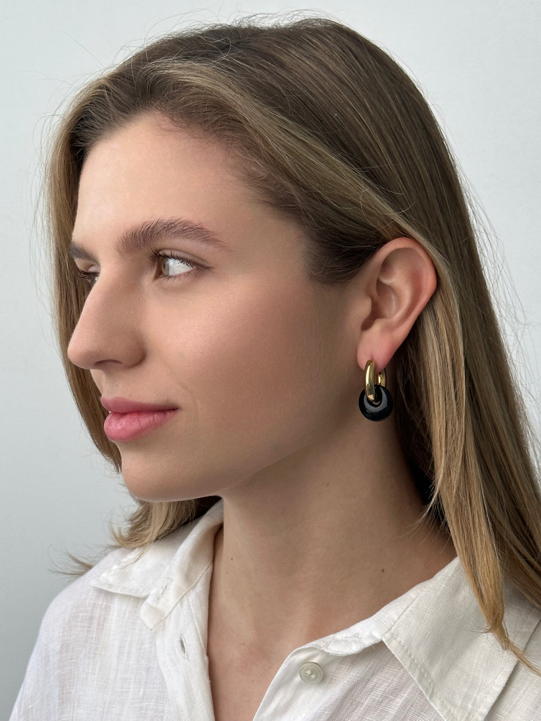 Камінь-шайба з чорного агату