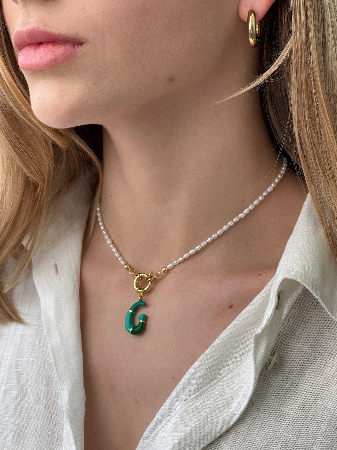 Підвіс "Літера G" емальована