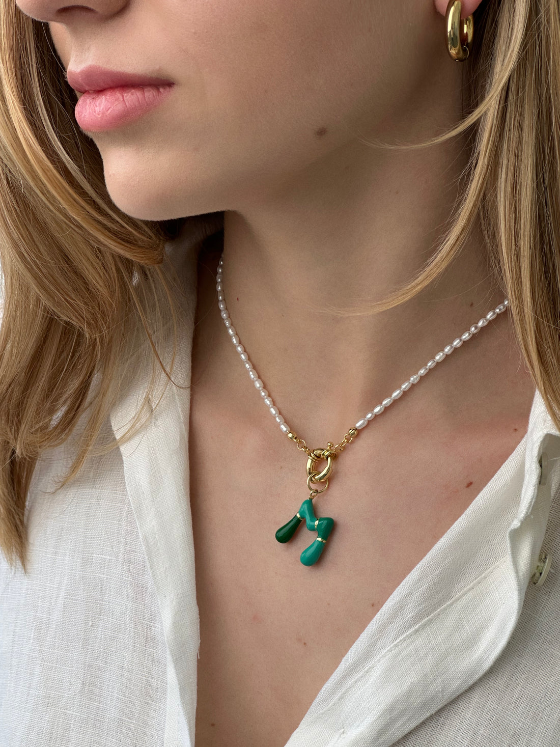 Підвіс "Літера M" емальована