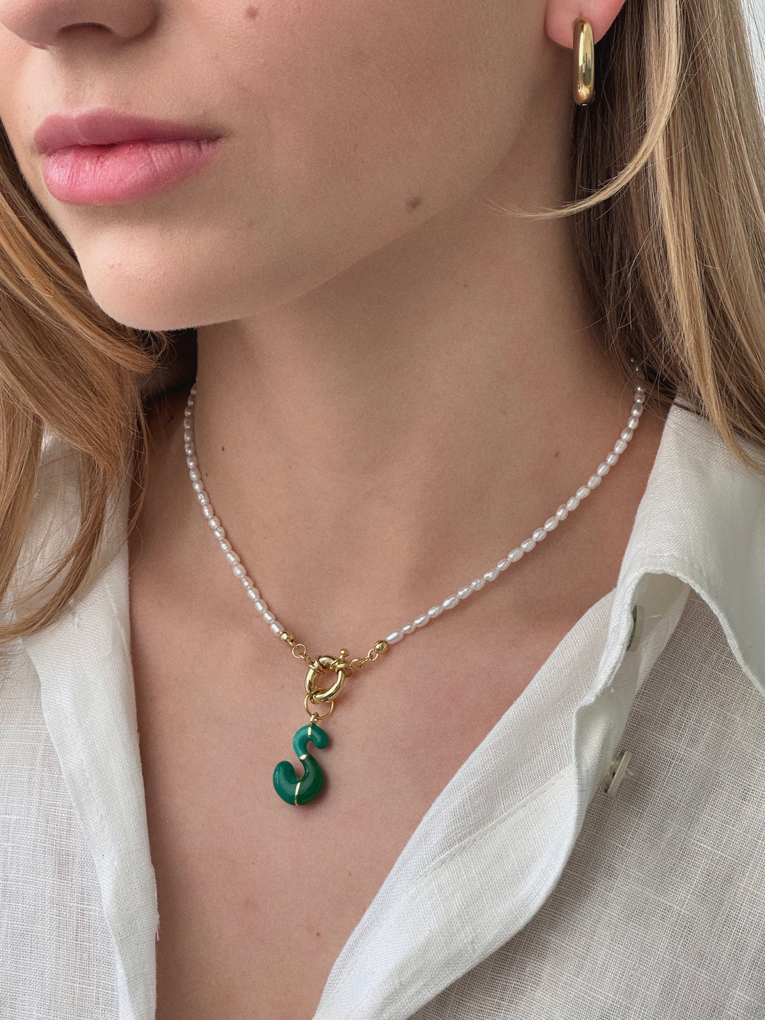 Підвіс "Літера S" емальована