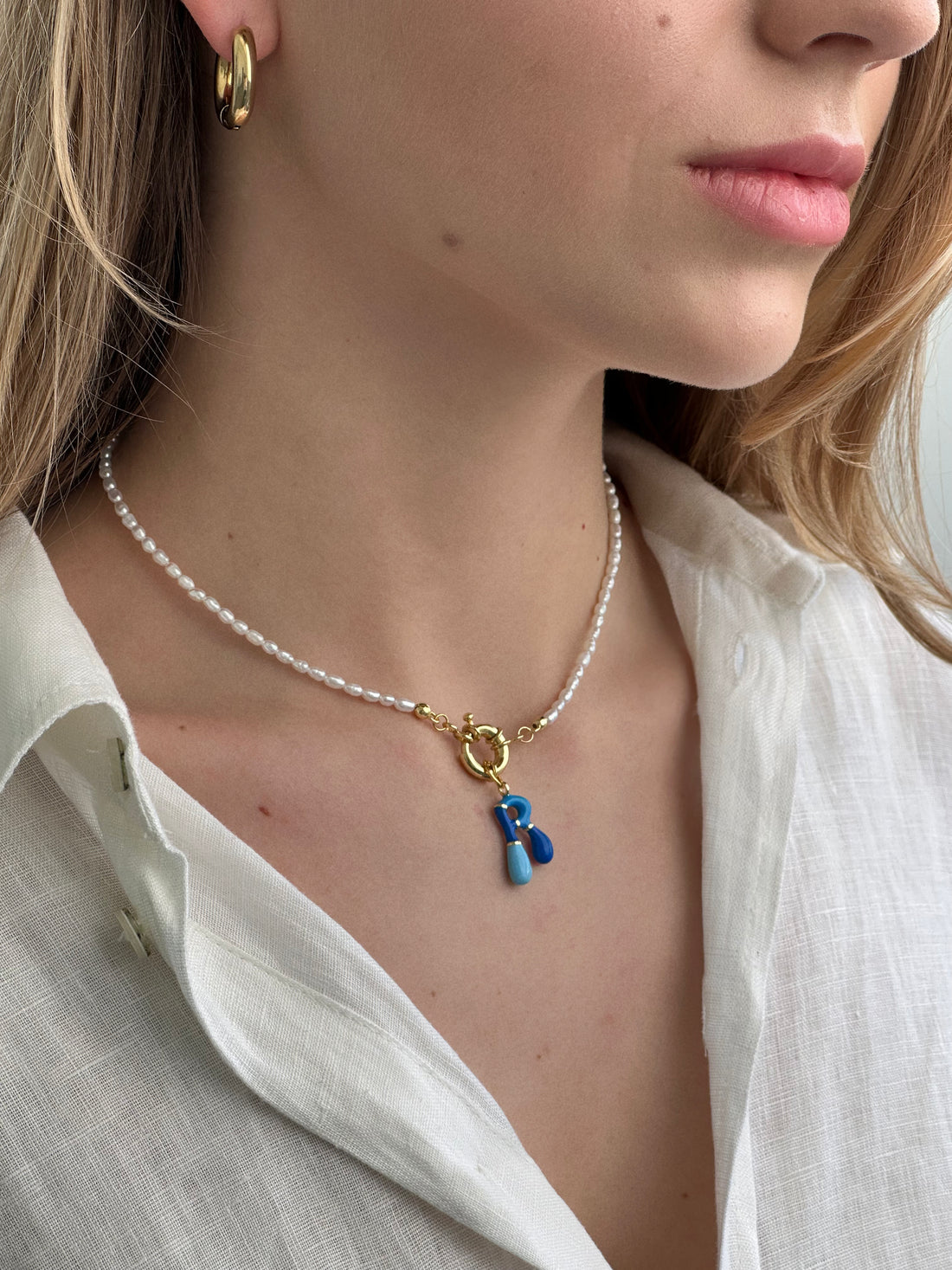 Підвіс "Літера R" емальована