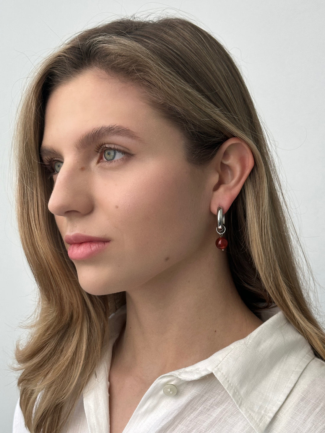 Підвіс "Намистина з червоного агату"