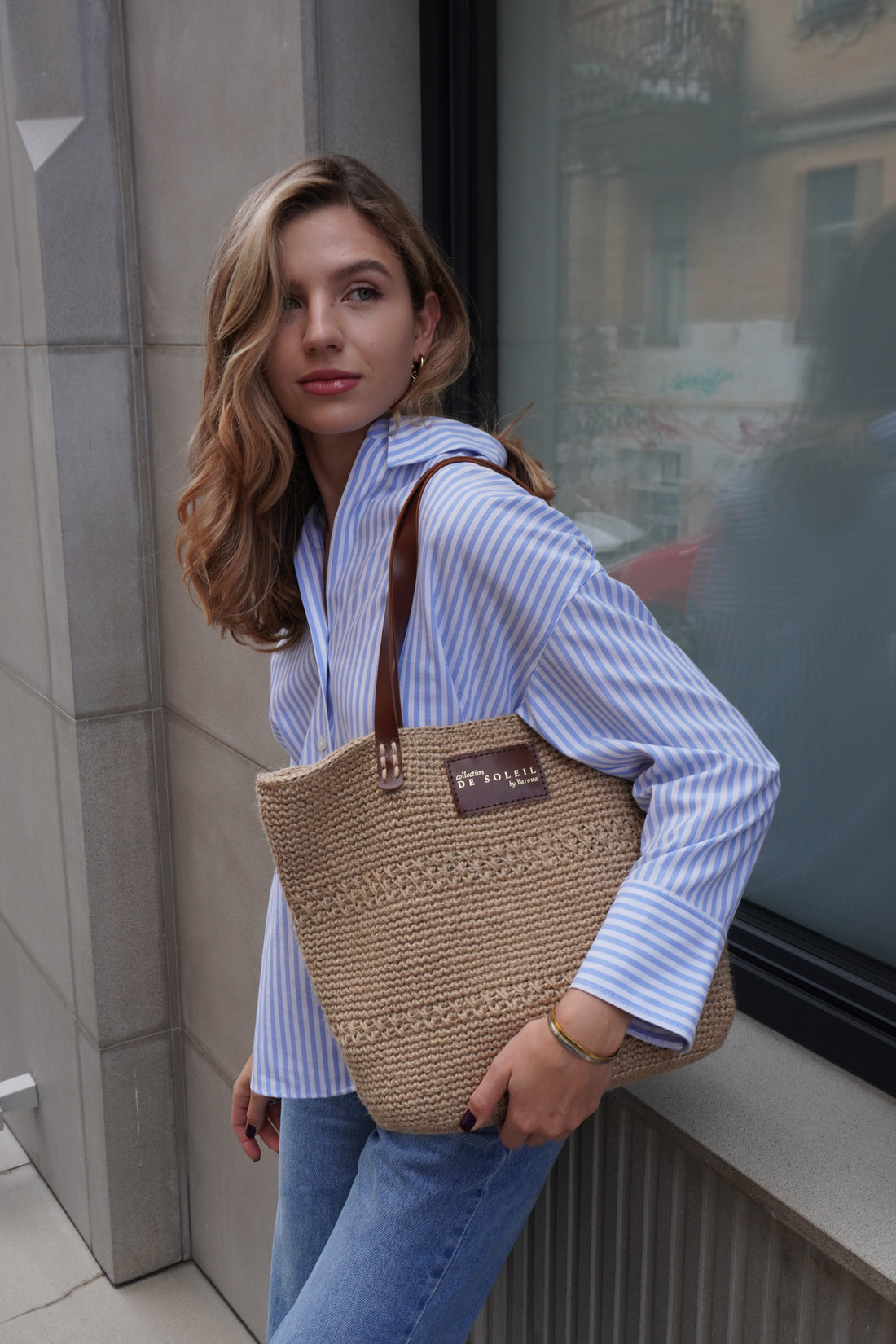 Плетена сумка DE SOLEIL maxi