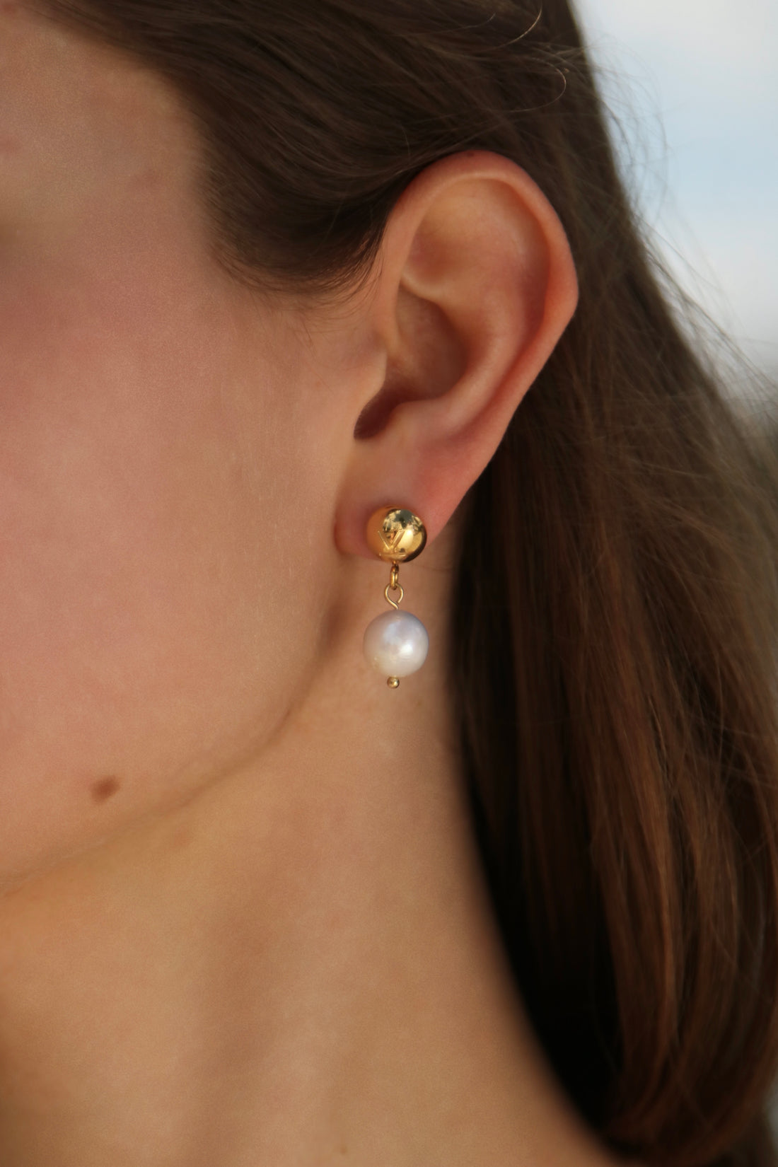 Пусети з натуральними перлинами