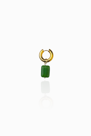 Pendant "Pebble from green aventurine"