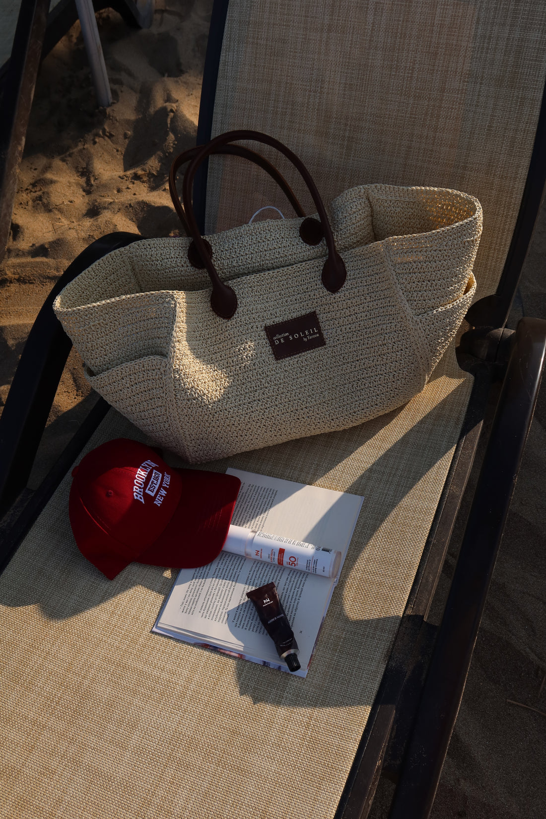 Woven bag DE SOLEIL giant