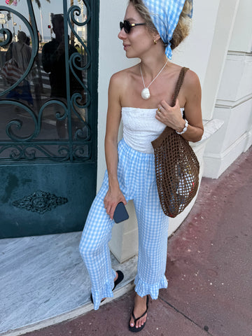 Woven mesh bag DE SOLEIL